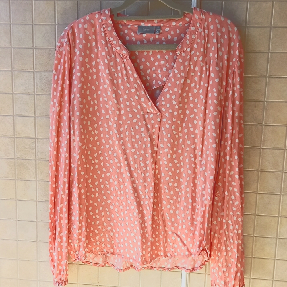 b. young pink blouse